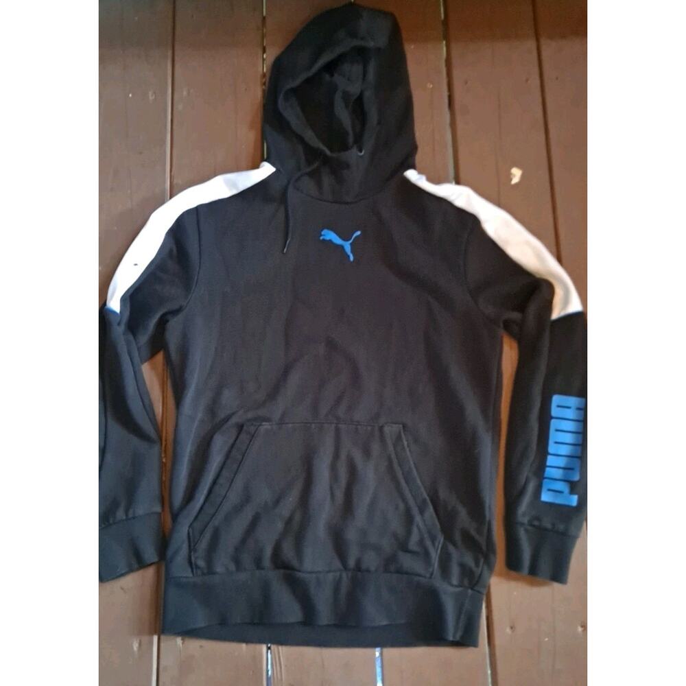 PUMA Mens Moder Sports Fleece warm Hoodie Puma Black Regular Fit